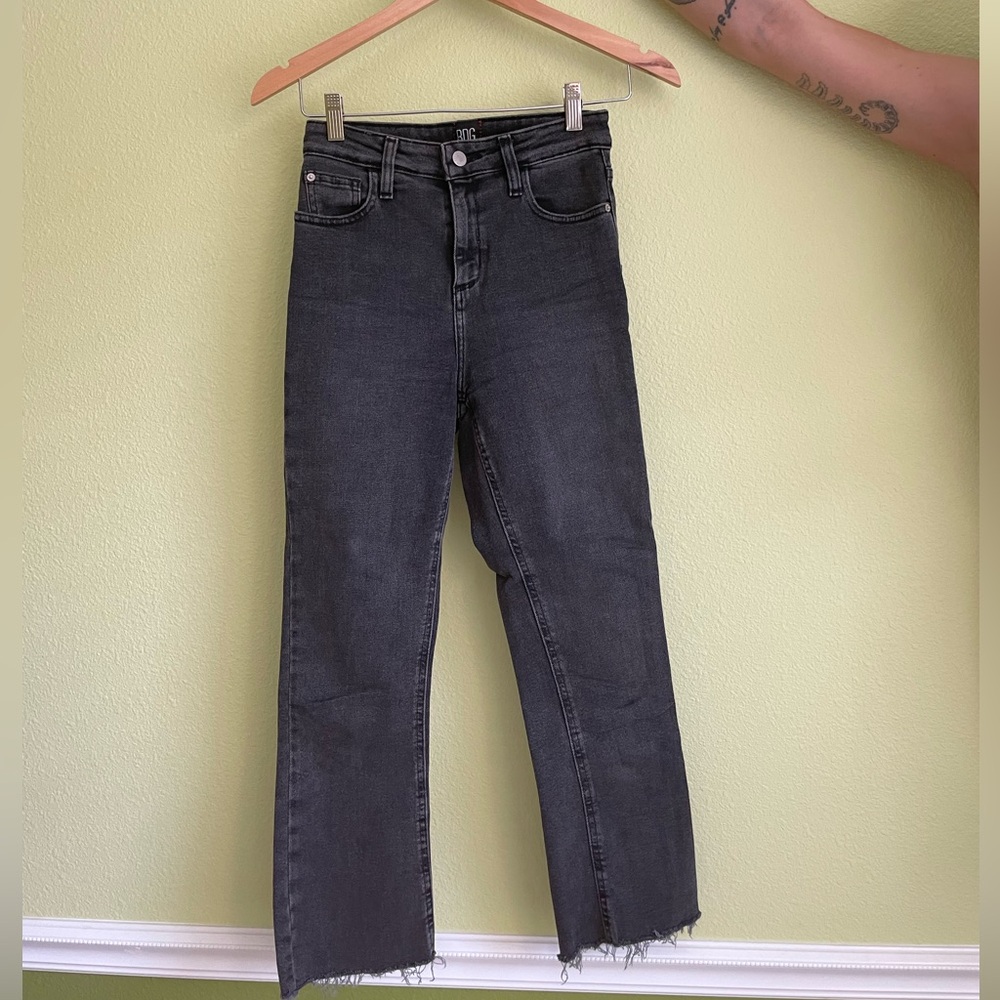 BDG Women's Dark Gray Straight Leg Jeans